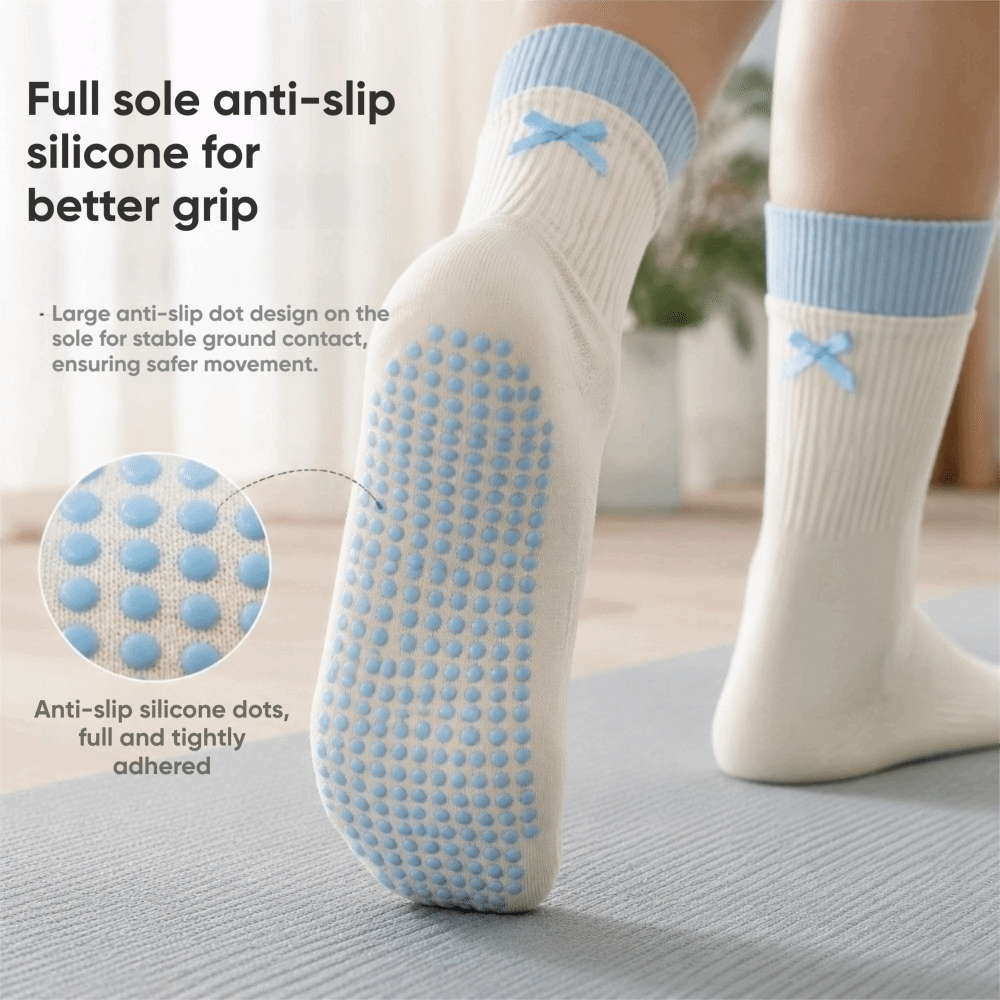 Pilates Yoga Y Barre - New Cotton Yoga Socks Non Slip
