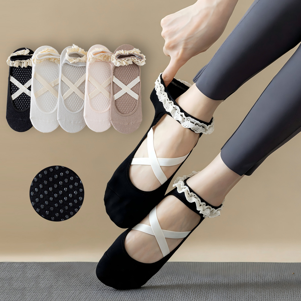 Cute Lacework Pilates Socks Pr - Pilates Yoga Hose review and price