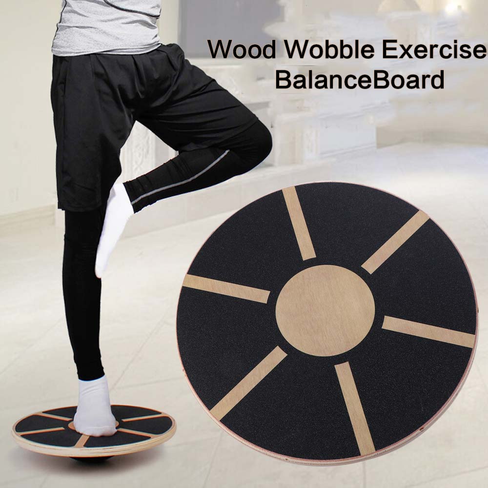 Wooden Round Balance Training  - Balance Board Wobble review and price