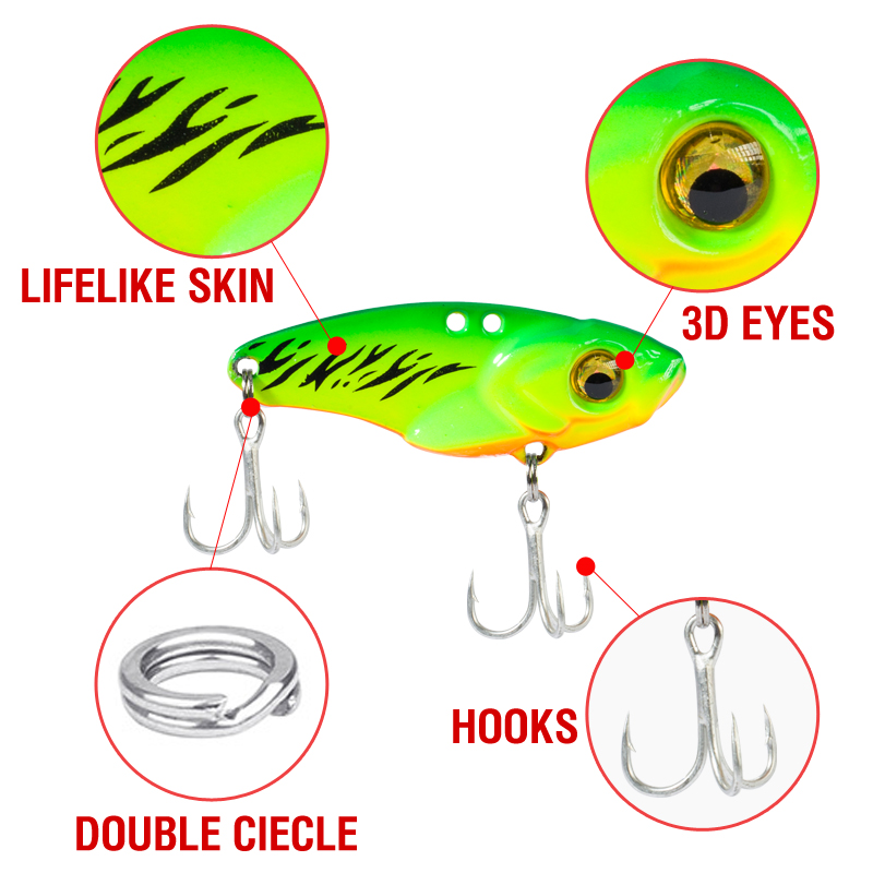 6PCS Metal VIB Lure 5g 7g 10g  - Balance Board Wobble review and price