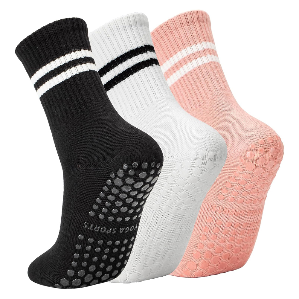 Yoga Pilates Socks with Grips  - Pilates Yoga Workout review and price
