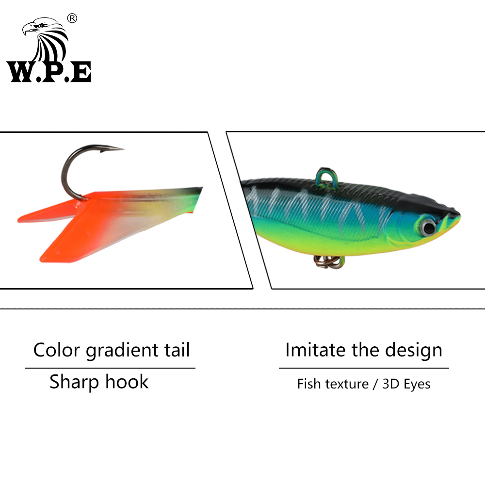W.P.E Ice Fishing Lure 1pcs 60 - Balance Board Wobble review and price